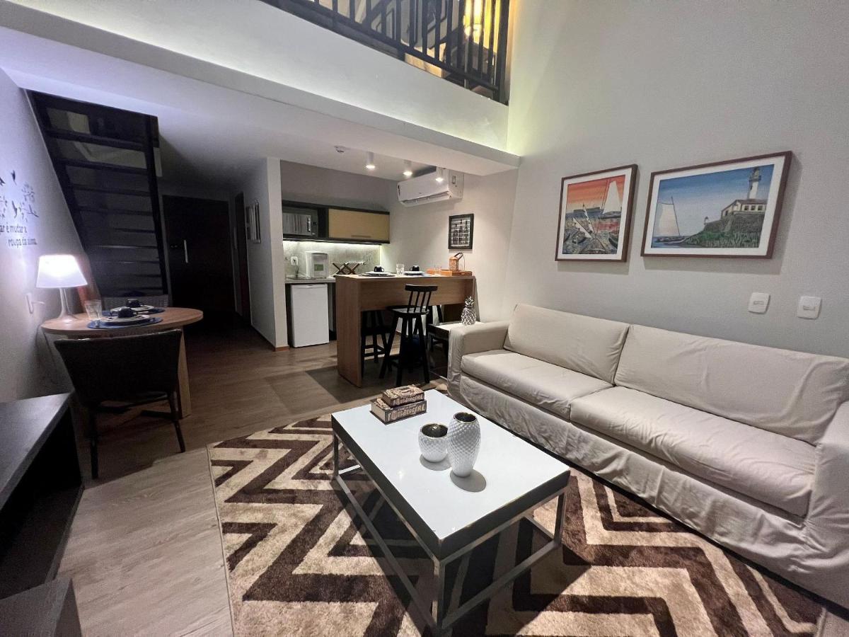 Apartamento Loft Duplex Urbano E Sofisticado, Com Tematica Praiana No Rio Vermelho Salvador Exteriör bild